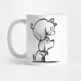 Pig and pup Mug